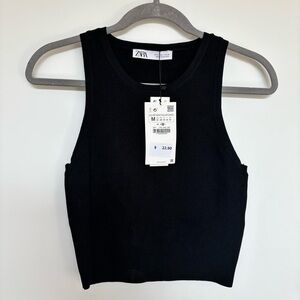 Zara Never Worn Black Top – Size Medium